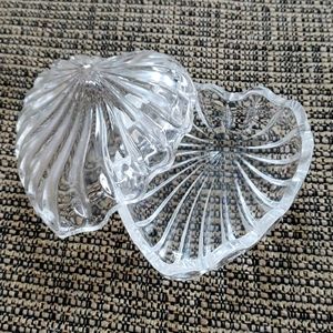 Crysta zig zag heart dish